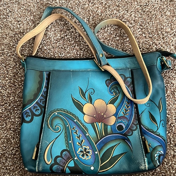 Anna by Anuschka Genuine Leather Crossbody🔥 - Picture 2 of 16